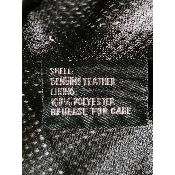 Z1R Nectar Womens LG Black White Leather Motorcycle Jacket Removable Pads Liner - Picture 3 of 14